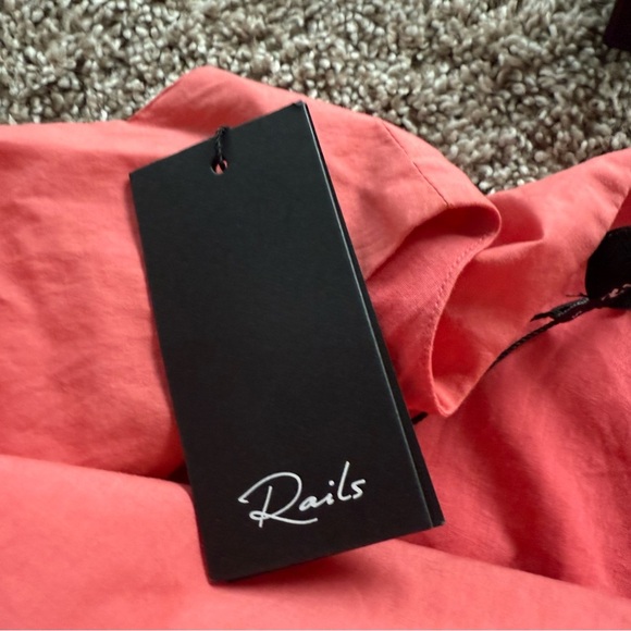 New Rails Yvette Midi Dress Spiced Coral Cut Out NWT Boho Casual Women’s Small - Picture 13 of 16